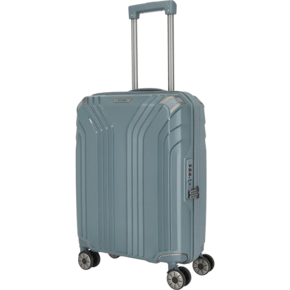 Travelite Elvaa 4-Rollen-Bordtrolley S 55 cm -Blaugrau KOFFER-PLUS.COM