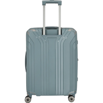 Travelite Elvaa 4-Rollen-Trolley M 66 cm -Blaugrau KOFFER-PLUS.COM