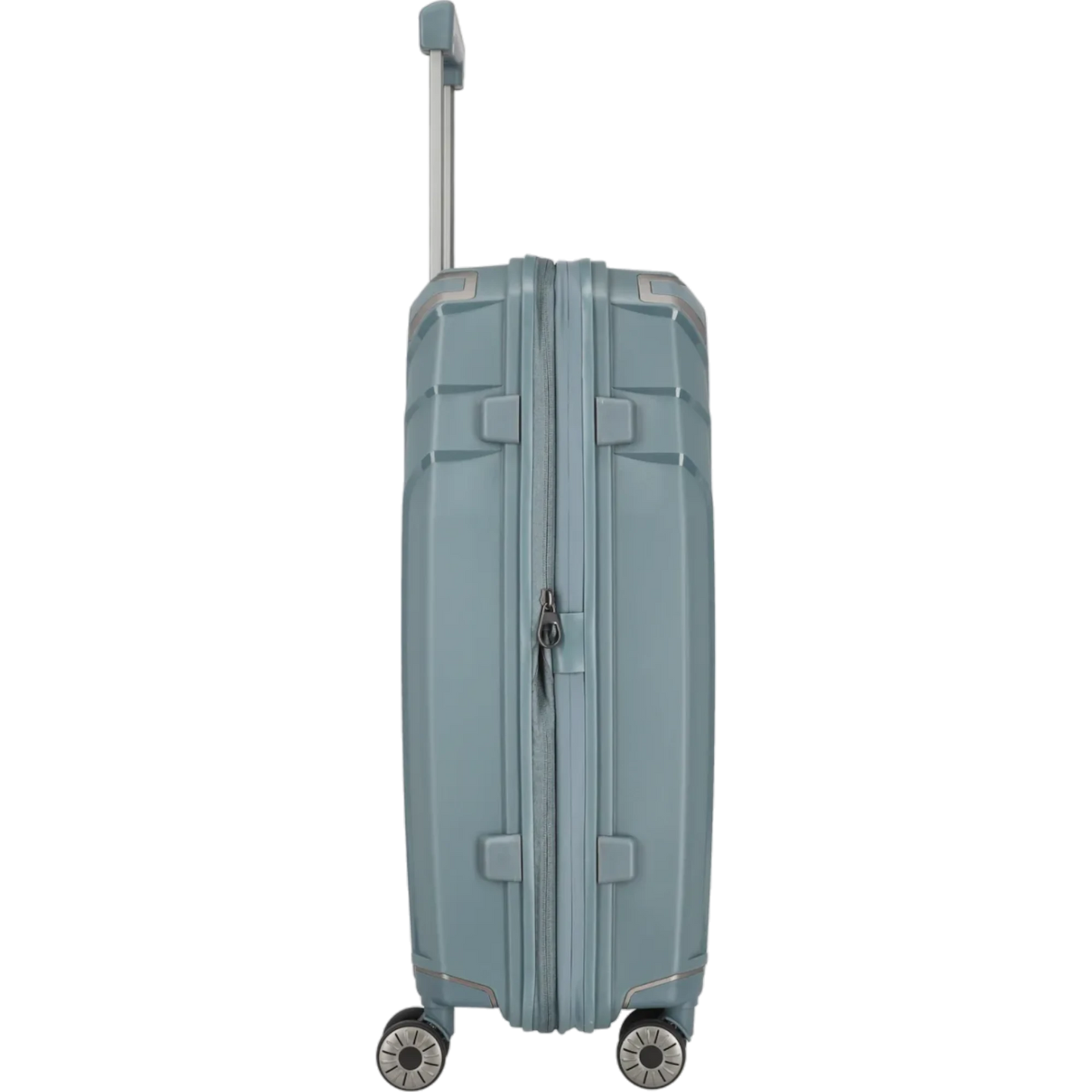 Travelite Elvaa 4-Rollen-Trolley M 66 cm -Blaugrau KOFFER-PLUS.COM