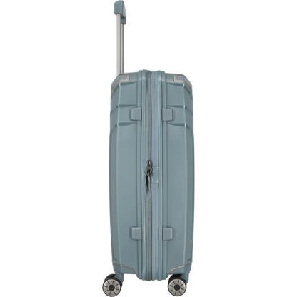 Travelite Elvaa 4-Rollen-Trolley M 66 cm -Blaugrau KOFFER-PLUS.COM