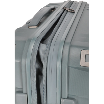 Travelite Elvaa 4-Rollen-Trolley M 66 cm -Blaugrau KOFFER-PLUS.COM