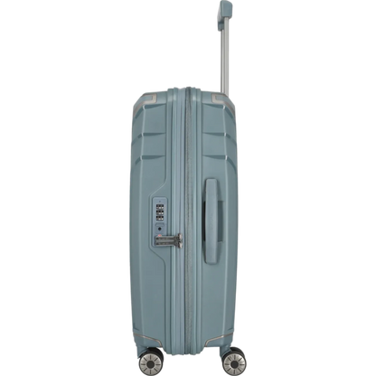 Travelite Elvaa 4-Rollen-Trolley M 66 cm -Blaugrau KOFFER-PLUS.COM