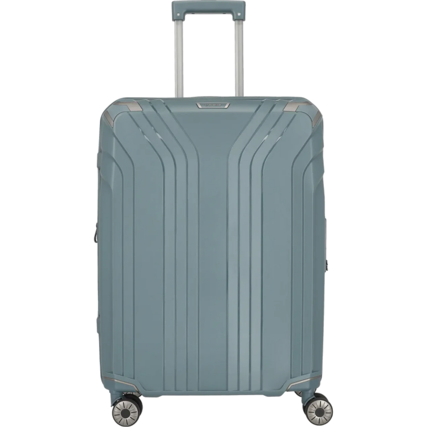 Travelite Elvaa 4-Rollen-Trolley M 66 cm -Blaugrau KOFFER-PLUS.COM