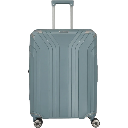 Travelite Elvaa 4-Rollen-Trolley M 66 cm -Blaugrau KOFFER-PLUS.COM