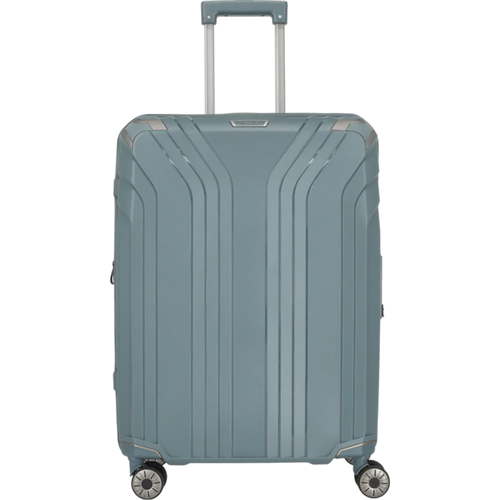 Travelite Elvaa 4-Rollen-Trolley M 66 cm -Blaugrau