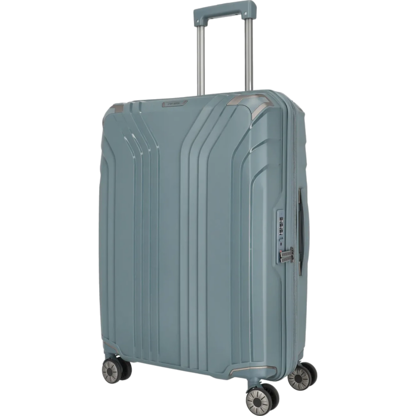 Travelite Elvaa 4-Rollen-Trolley M 66 cm -Blaugrau KOFFER-PLUS.COM