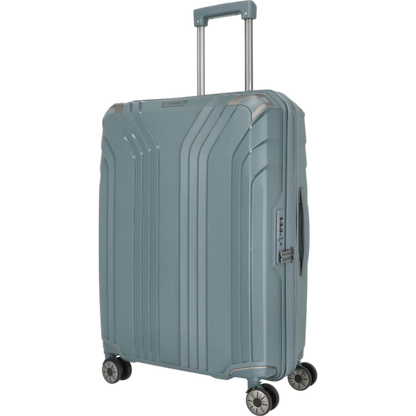 Travelite Elvaa 4-Rollen-Trolley M 66 cm -Blaugrau KOFFER-PLUS.COM