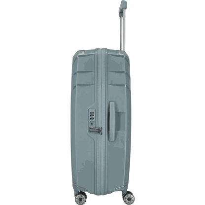 Travelite Elvaa 4-Rollen-Trolley L 76 cm -Blaugrau KOFFER-PLUS.COM