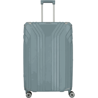 Travelite Elvaa 4-Rollen-Trolley L 76 cm -Blaugrau KOFFER-PLUS.COM