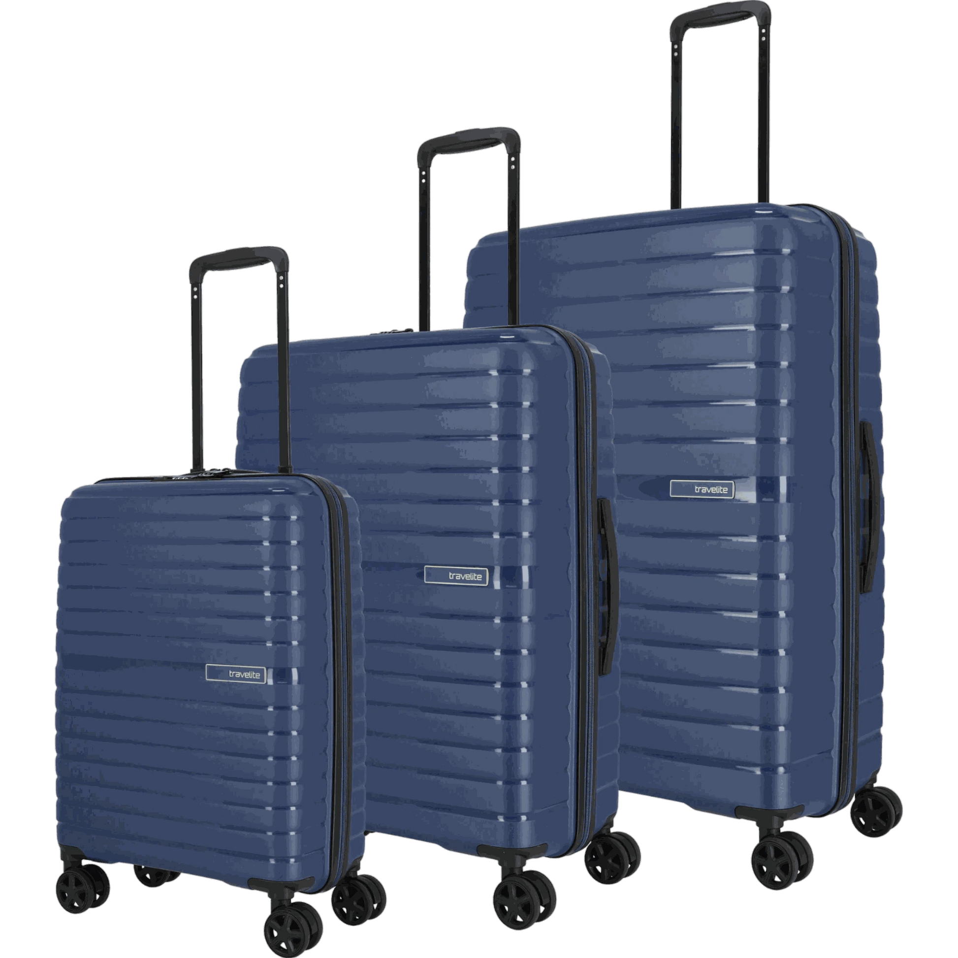 Travelite Trient 4-Rollen-Kofferset 3tlg. L/M/S -Blau KOFFER-PLUS.COM