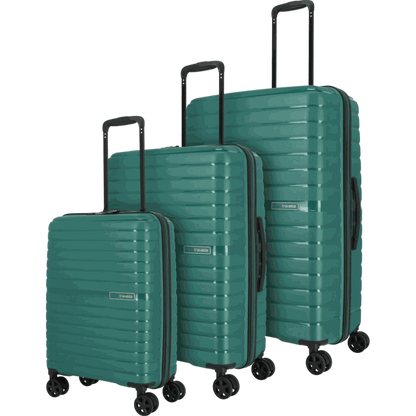 Travelite Trient 4-Rollen-Kofferset 3tlg. L/M/S -Grün KOFFER-PLUS.COM