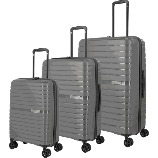 Travelite Trient 4-Rollen-Kofferset 3tlg. L/M/S -Anthrazit KOFFER-PLUS.COM