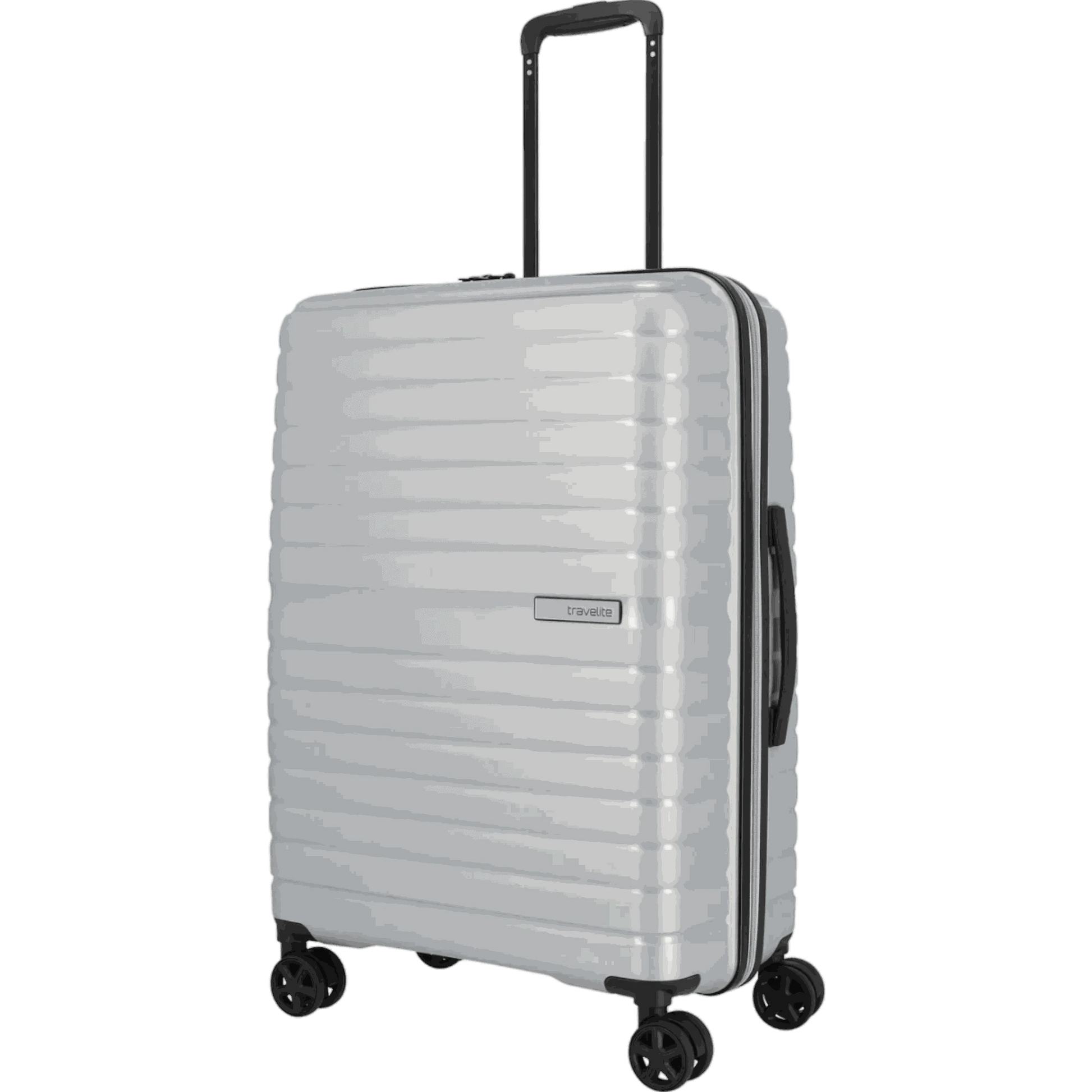 Travelite Trient 4-Rollen-Trolley 66 cm -Silber KOFFER-PLUS.COM