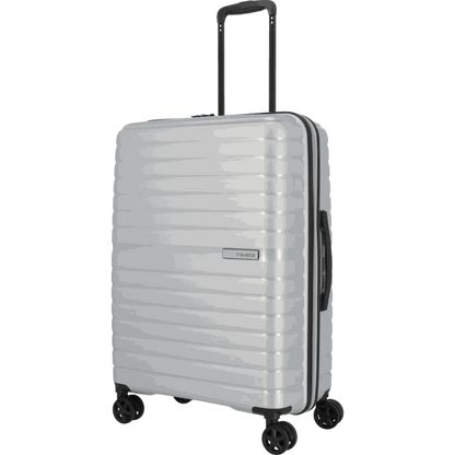 Travelite Trient 4-Rollen-Trolley 66 cm -Silber KOFFER-PLUS.COM