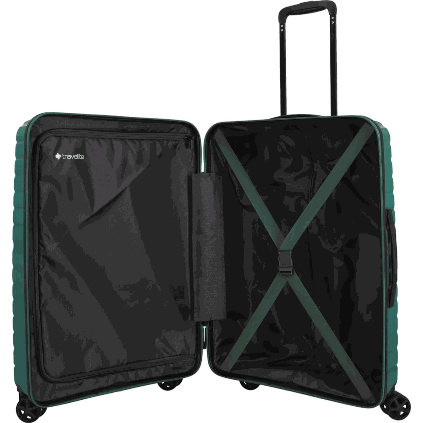 Travelite Trient 4-Rollen-Trolley 66 cm -Grün KOFFER-PLUS.COM