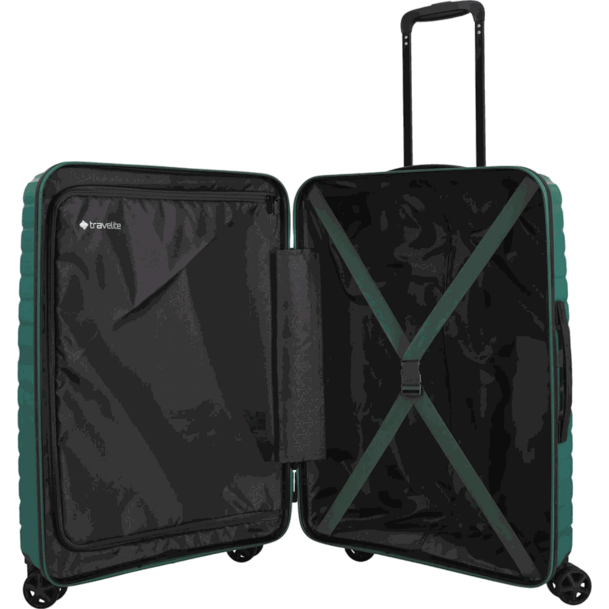 Travelite Trient 4-Rollen-Trolley 66 cm -Grün KOFFER-PLUS.COM