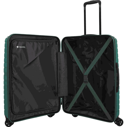 Travelite Trient 4-Rollen-Trolley 66 cm -Grün KOFFER-PLUS.COM