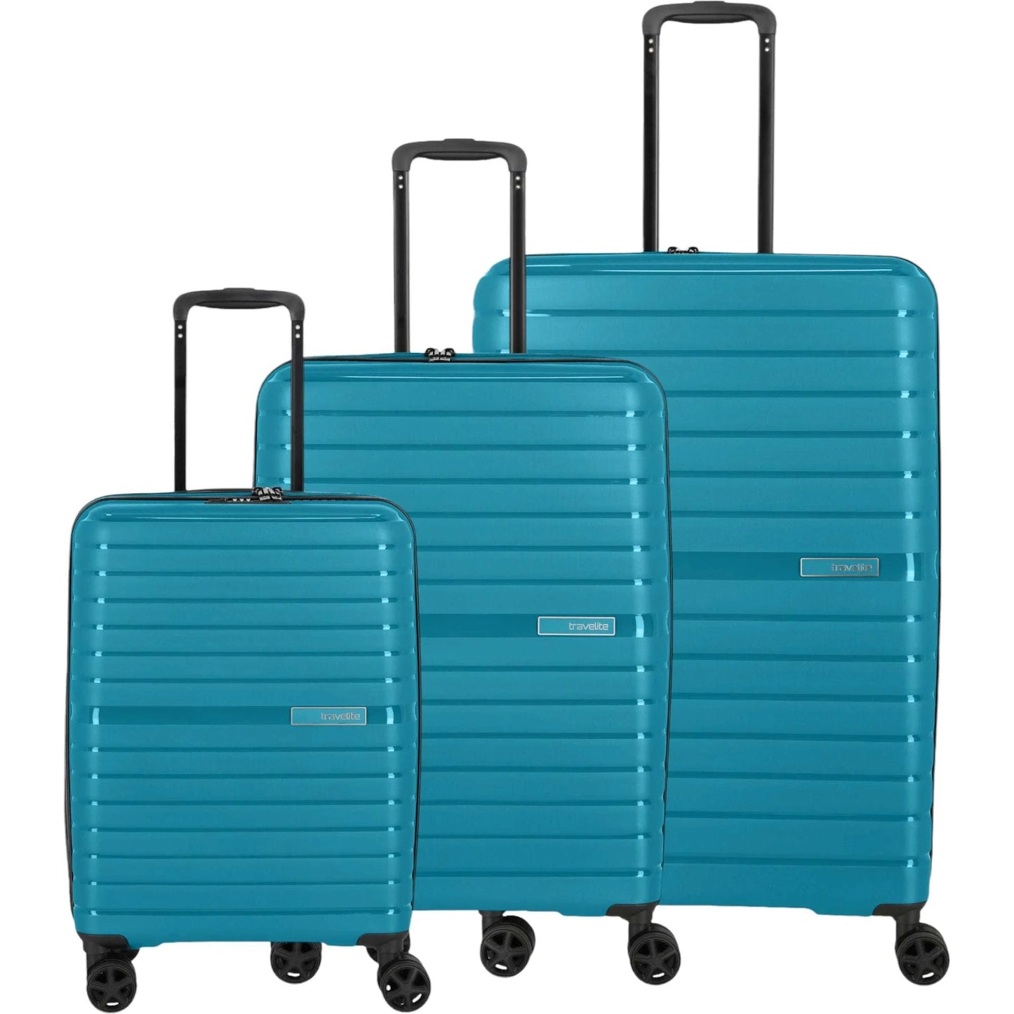 Travelite Trient 4-Rollen-Kofferset 3tlg. L/M/S -Petrol