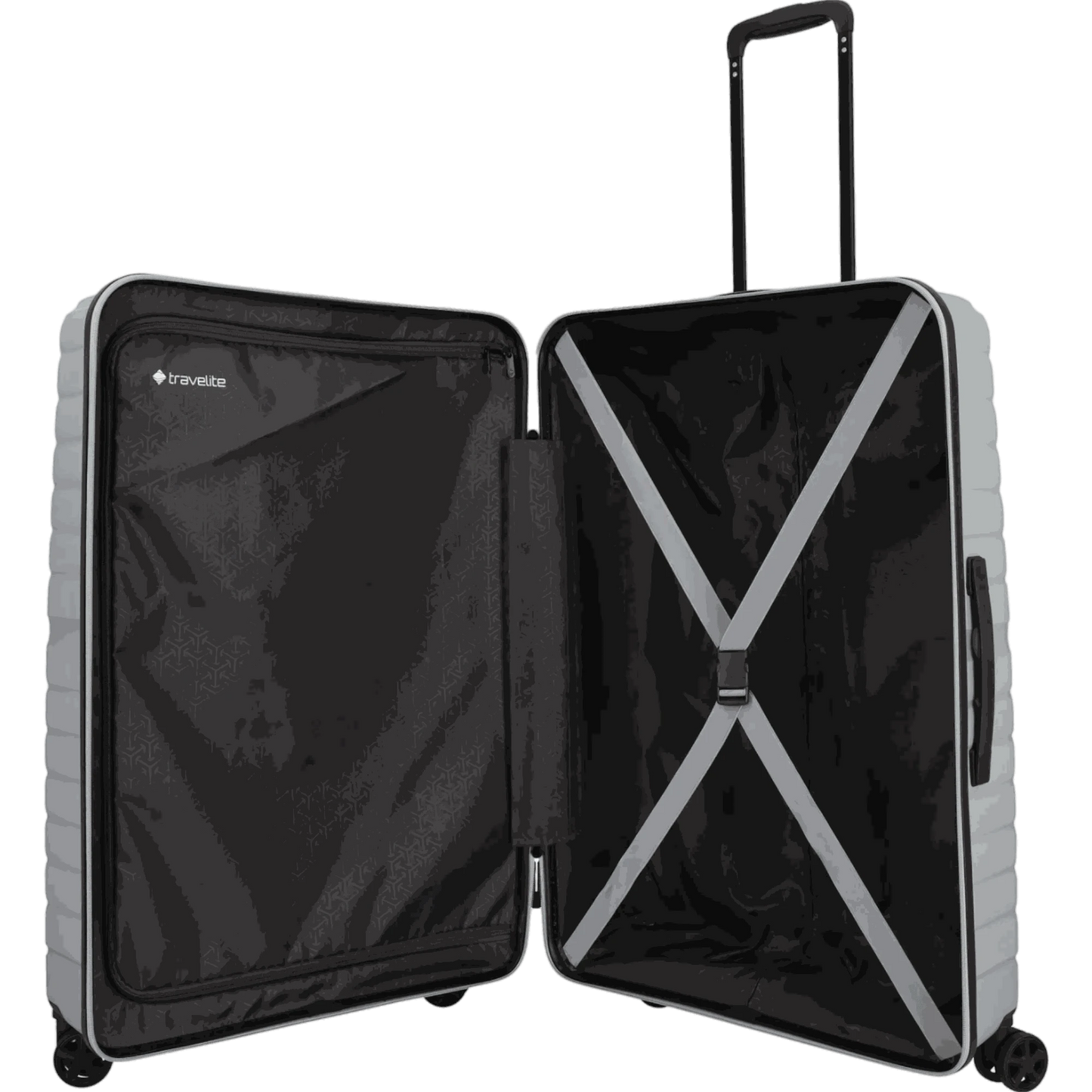 Travelite Trient 4-Rollen-Kofferset 3tlg. L/M/S -Silber KOFFER-PLUS.COM