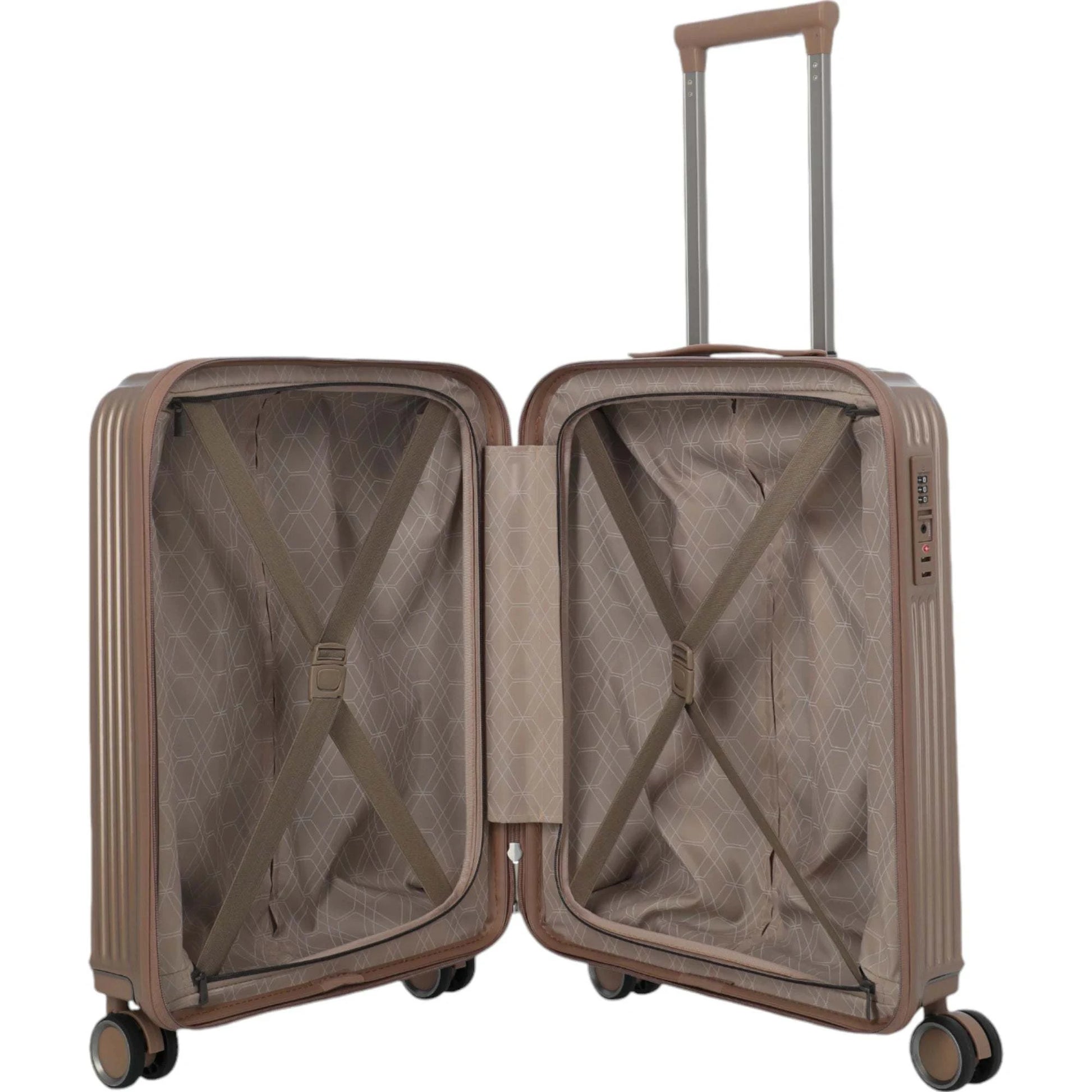 Travelite Paros 4-Rad Bordtrolley S 55 cm -Cappuccino KOFFER-PLUS.COM