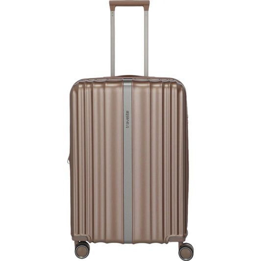 Travelite Paros 4-Rad Trolley M 65 cm -Cappuccino KOFFER-PLUS.COM