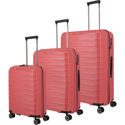 Travelite Mooby  4-Rollen-Kofferset 3tlg. L/M/S -Rot KOFFER-PLUS.COM