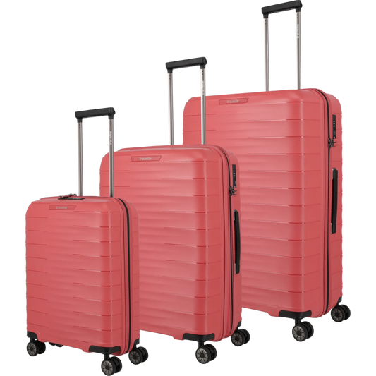 Travelite Mooby  4-Rollen-Kofferset 3tlg. L/M/S -Rot KOFFER-PLUS.COM