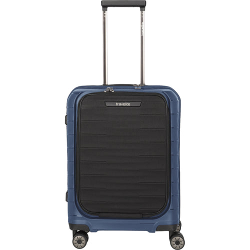 Travelite Mooby  4-Rollen-Handgepäcktrolley mit Vortasche 55 cm -Marine