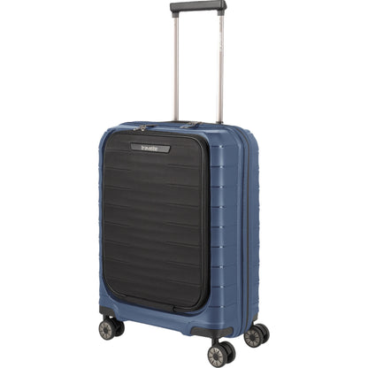 Travelite Mooby  4-Rollen-Handgepäcktrolley mit Vortasche 55 cm -Marin KOFFER-PLUS.COM