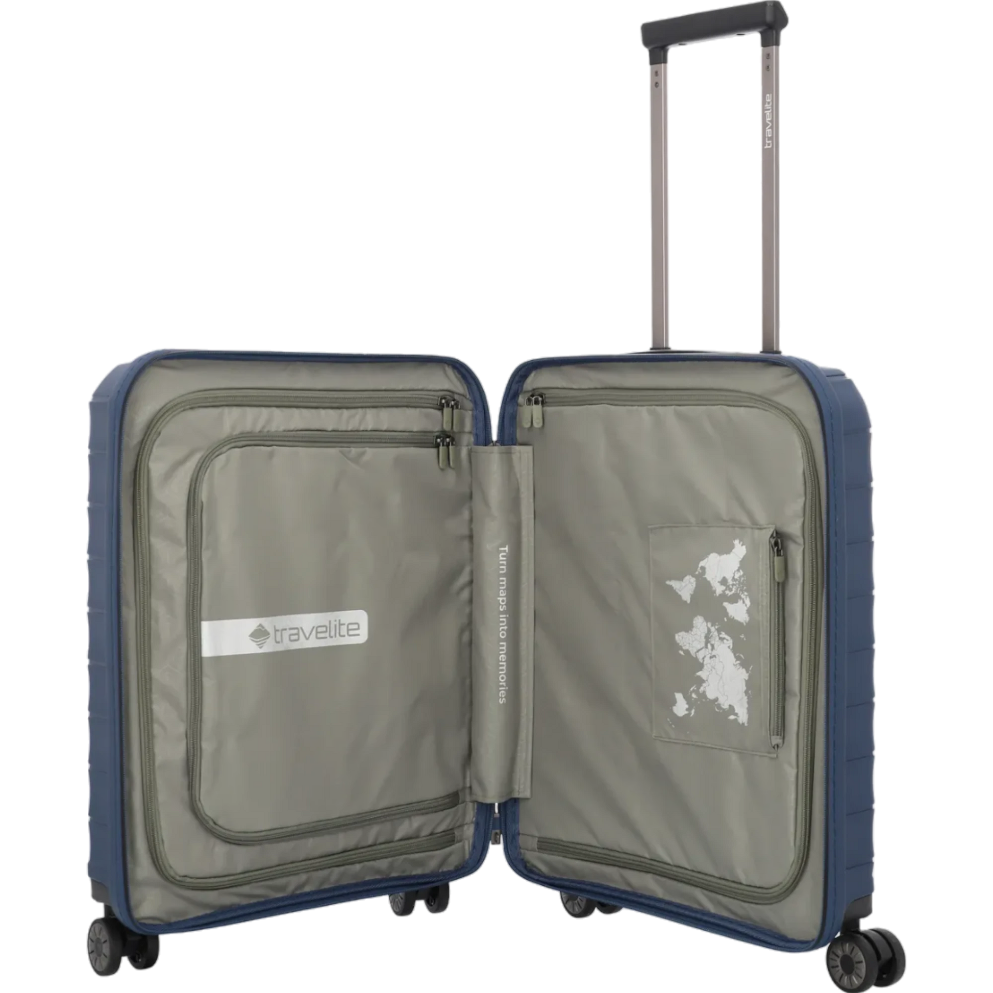 Travelite Mooby  4-Rollen-Handgepäcktrolley 55 cm -Marine KOFFER-PLUS.COM