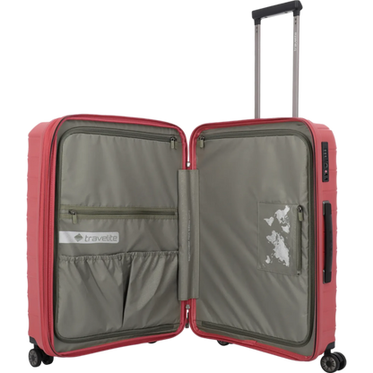 Travelite Mooby  4-Rollen-Trolley 66 cm -Rot KOFFER-PLUS.COM