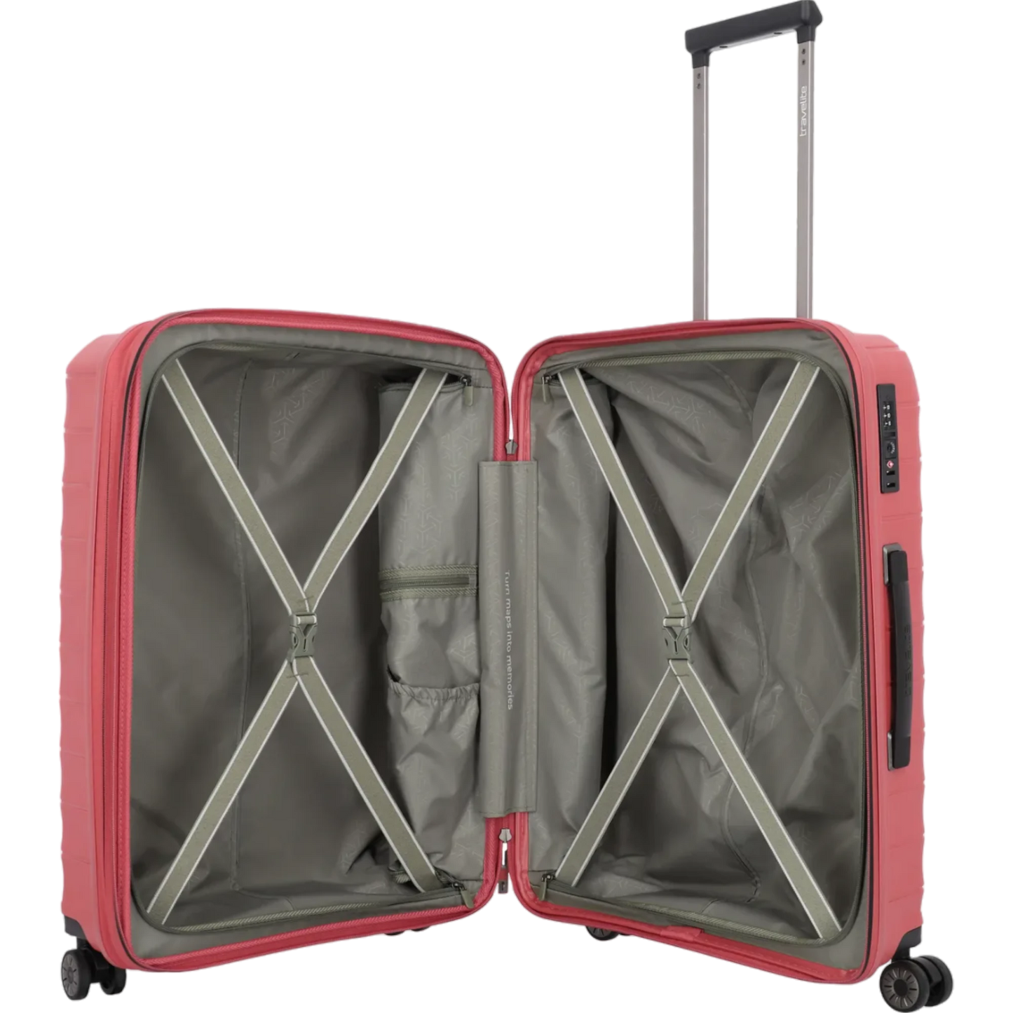 Travelite Mooby  4-Rollen-Trolley 66 cm -Rot KOFFER-PLUS.COM