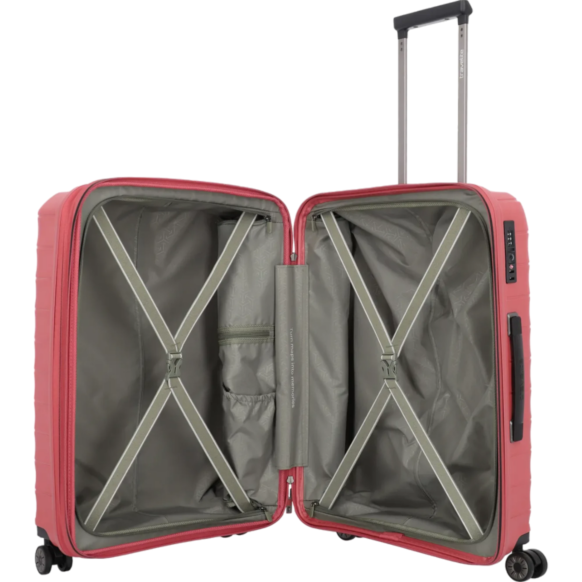 Travelite Mooby  4-Rollen-Trolley 66 cm -Rot KOFFER-PLUS.COM