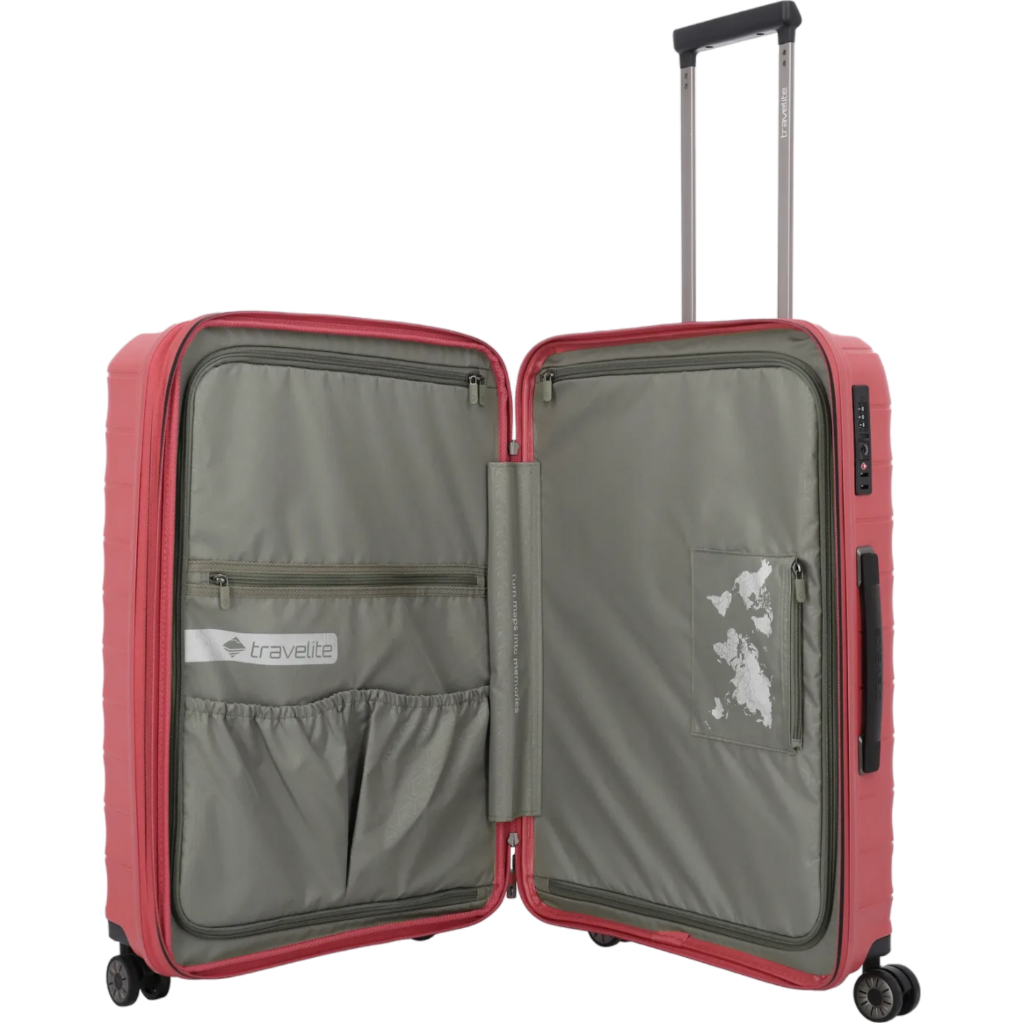 Travelite Mooby  4-Rollen-Kofferset 3tlg. L/M/S -Rot KOFFER-PLUS.COM