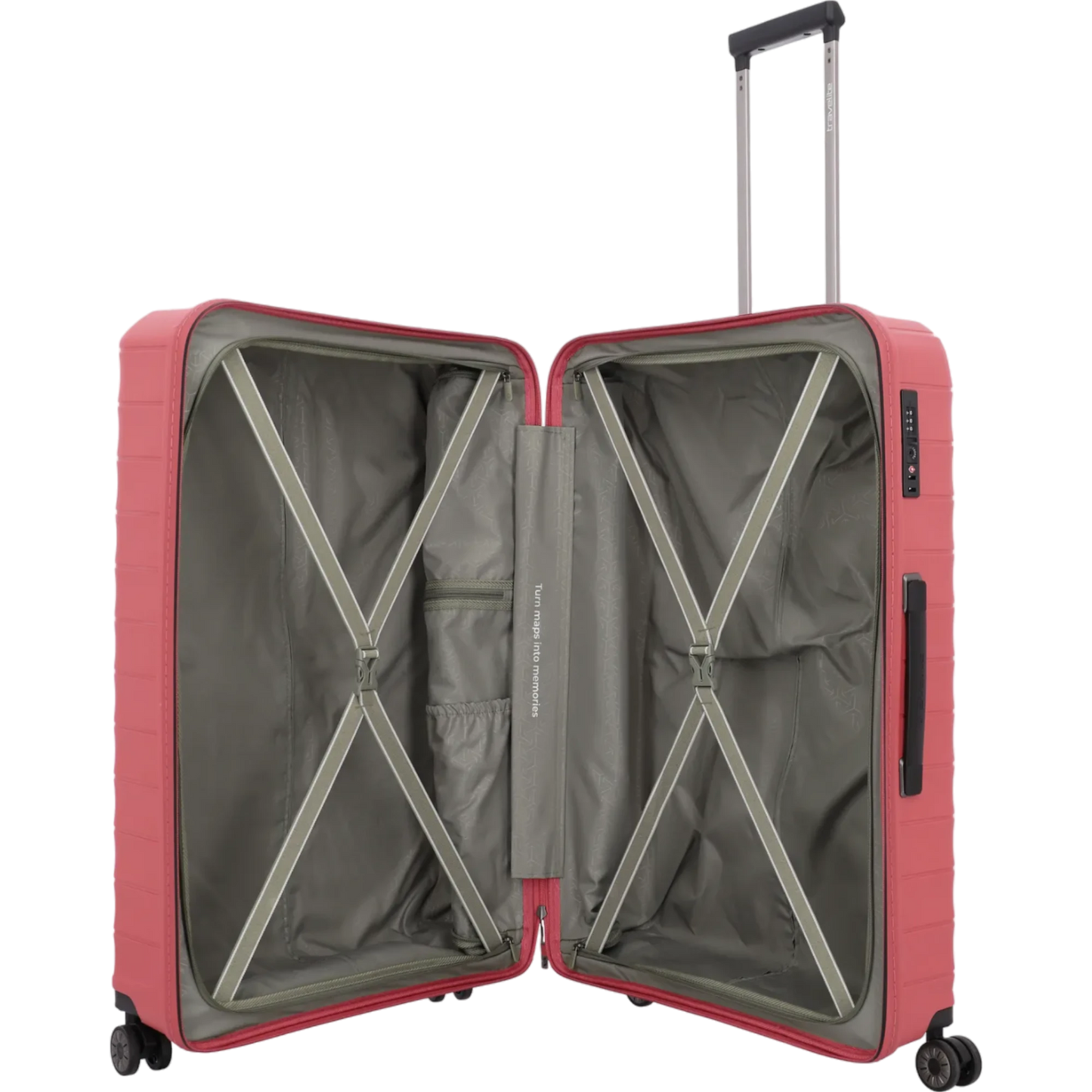 Travelite Mooby  4-Rollen-Trolley 77 cm -Rot KOFFER-PLUS.COM