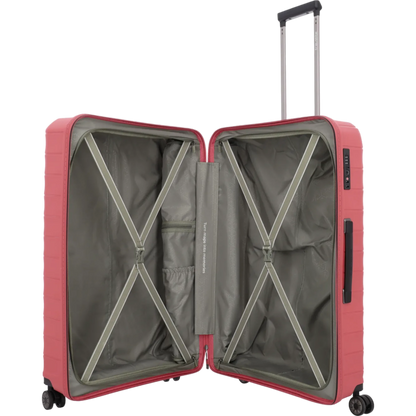 Travelite Mooby  4-Rollen-Trolley 77 cm -Rot KOFFER-PLUS.COM