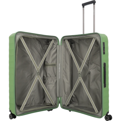 Travelite Mooby  4-Rollen-Trolley 77 cm -Grün KOFFER-PLUS.COM