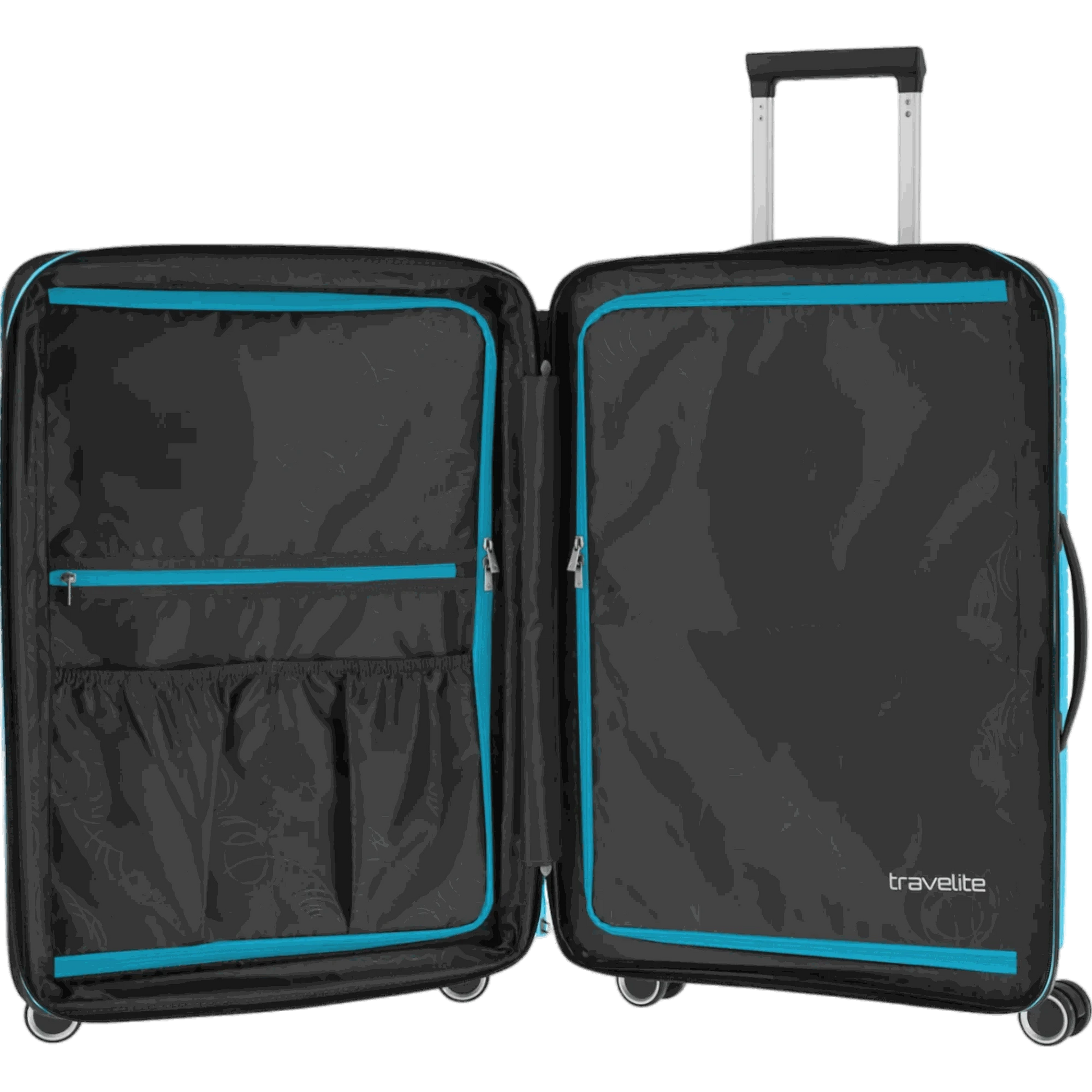 Travelite Orbita 4-Rollen-Trolley M 67 cm -Türkis KOFFER-PLUS.COM