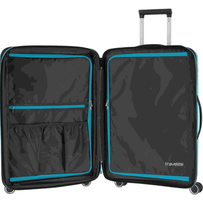 Travelite Orbita 4-Rollen-Trolley M 67 cm -Türkis KOFFER-PLUS.COM