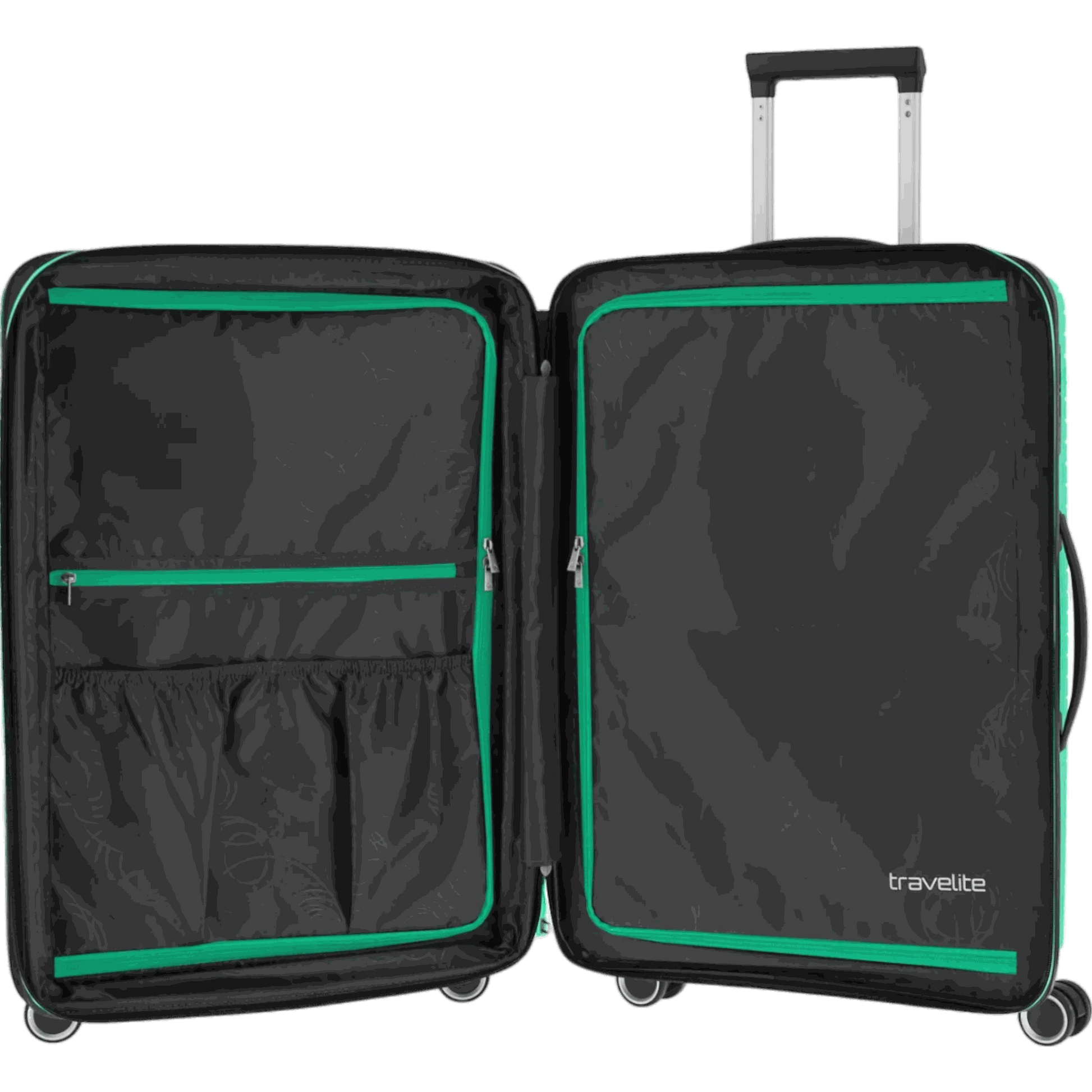 Travelite Orbita 4-Rolen-Trolley M 67 cm -Grün KOFFER-PLUS.COM