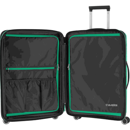 Travelite Orbita 4-Rolen-Trolley M 67 cm -Grün KOFFER-PLUS.COM