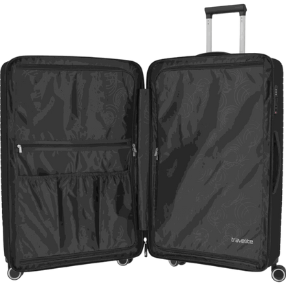 Travelite Orbita 4-Rollen-Trolley L 77 cm -Schwarz KOFFER-PLUS.COM