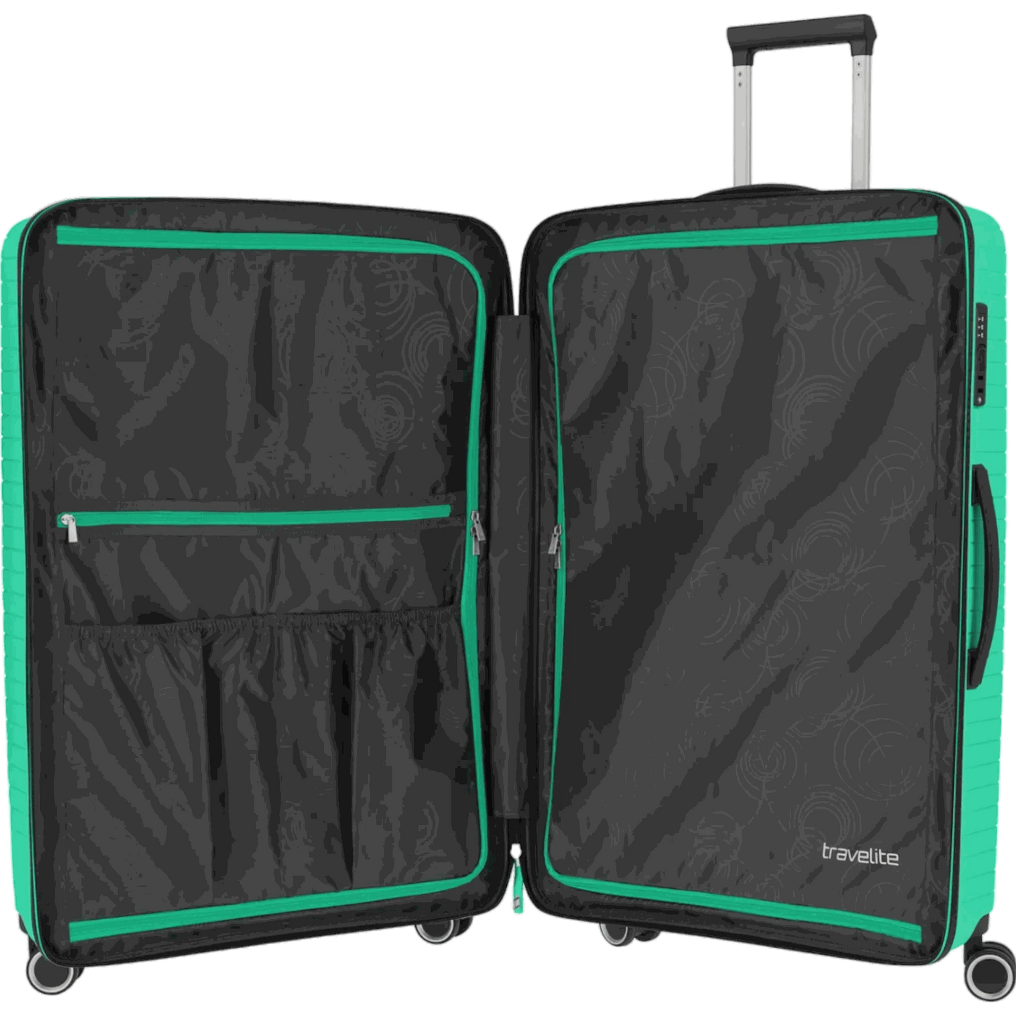 Travelite Orbita 4-Rollen-Trolley L 77 cm -Grün KOFFER-PLUS.COM