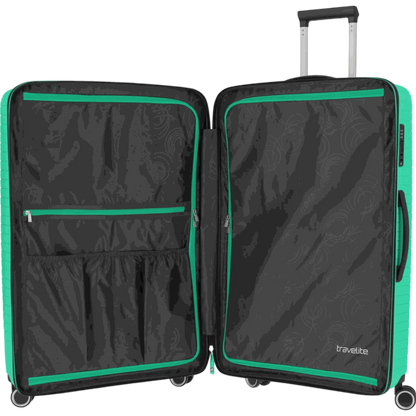 Travelite Orbita 4-Rollen-Trolley L 77 cm -Grün KOFFER-PLUS.COM