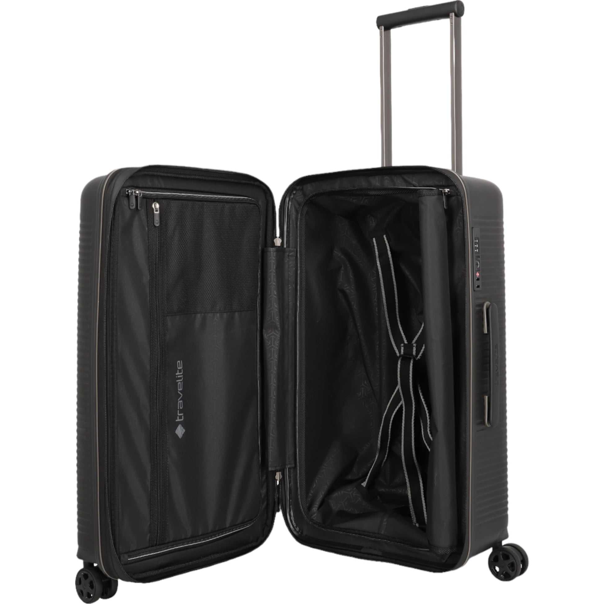 Travelite Roomer 4-Rollen-Koffer Trunk M 66 cm -Schwarz KOFFER-PLUS.COM