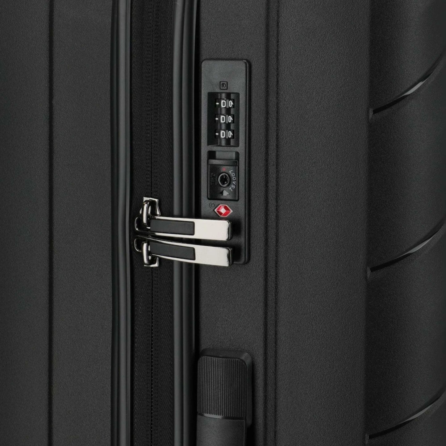 Travelite Burano 4-Rollen-Koffer Set 3tlg L/M/S -black KOFFER-PLUS.COM