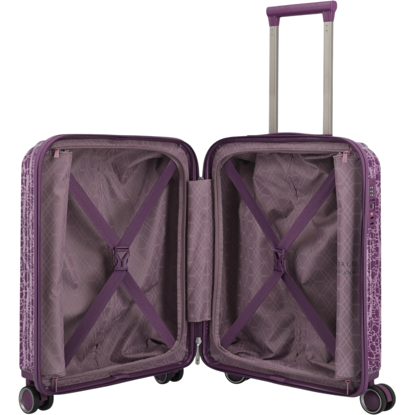 Travelite Lascana Edition 4-Rollen-Bordtrolley S 55 cm -Plum KOFFER-PLUS.COM