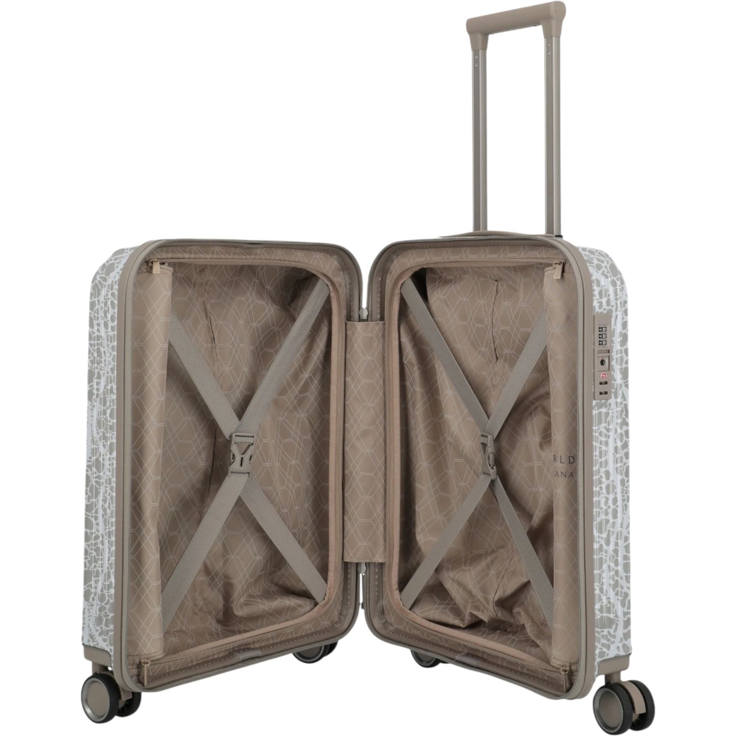 Travelite Lascana Edition 4-Rollen-Bordtrolley S 55 cm -Champagne KOFFER-PLUS.COM