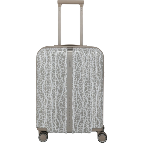 Travelite Lascana Edition 4-Rollen-Bordtrolley S 55 cm -Champagne
