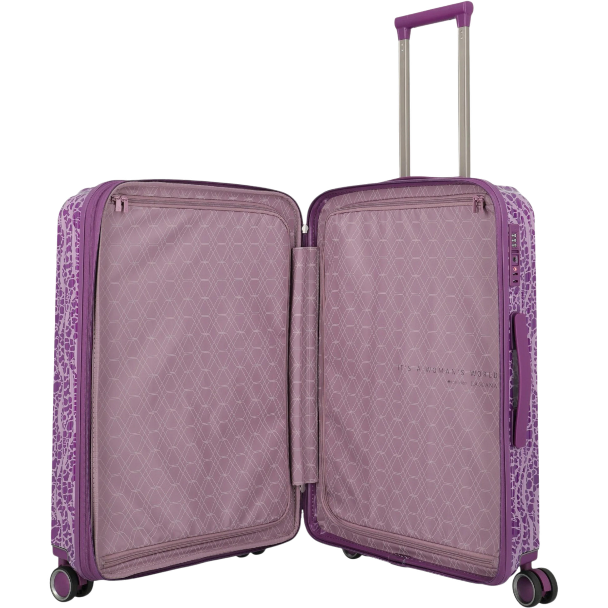 Travelite Lascana Edition 4-Rollen-Trolley M 65 cm -Plum KOFFER-PLUS.COM